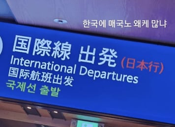 지난 16일 안산은 자신의 인스타그램 스토리에 사진과 함께 "한국에 매국노 왜 이렇게 많냐"라는 글을 올렸다. 사진은 '국제선 출국(일본행)'을 뜻하는 일본식 한자 문구 '国際線 出発(日本行)'가 적혀있는 전광판 모습. [사진=안산 인스타그램]