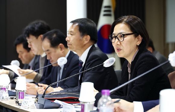 청와대 국가안보실이 '민관 경제안보 실무 점검 회의'를 신설하고 21일 첫 회의를 열었다. 오현주 안보실 3차장이 발언하고 있다.[사진=청와대]