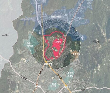 서울시 은평구 일원 도시재생사업 대상지 '불광2동 향림마을' 위치도. [사진=서울시]