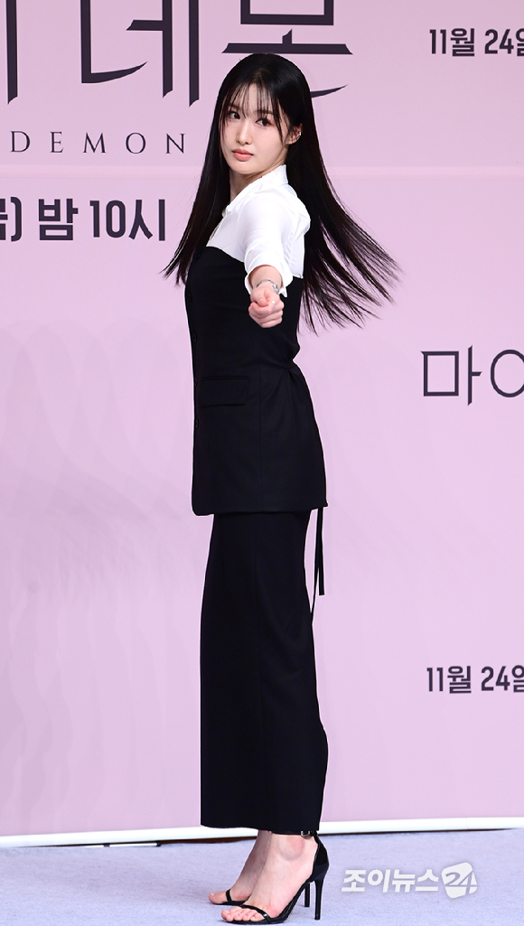 배우 조혜주가 24일 오후 서울 양천구 SBS에서 열린 SBS 새 금토드라마 '마이 데몬' 제작발표회에 참석하고 있다. [사진=정소희 기자]