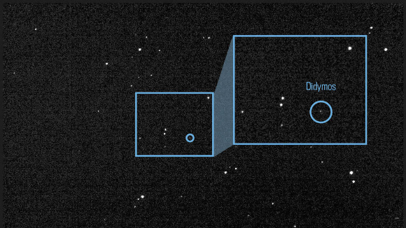 DART에 탑재돼 있는 카메라가 소행성을 촬영해 정확한 충돌지점을 찾고 있다. [사진=NASA]