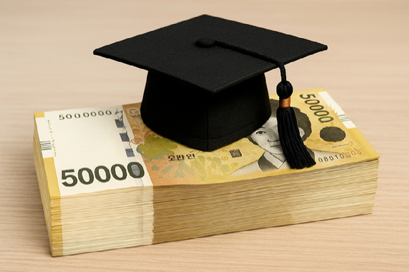 교육부와 한국장학재단이 2025학년도 2학기 학자금 대출 신청을 받는다. 사진은 챗GPT로 생성한 이미지. [사진=챗GPT]