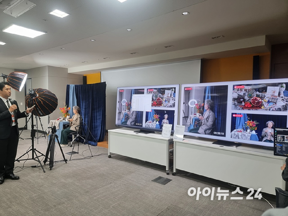 윤준호 포바이포 대표가 11일 서울 여의도에서 열린 기자간담회에서 사업 전략을 발표하고 있다. [사진=윤소진 기자]