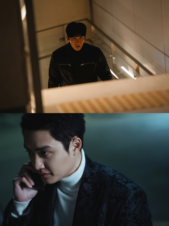 배우 지창욱 도경수가 디즈니+ 시리즈 '조각도시'에서 열연하고 있다. [사진=월트디즈니 컴퍼니 코리아]