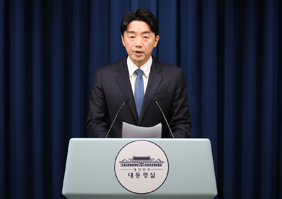 강훈식 대통령비서실장이 9일 서울 용산 대통령실에서 인선 발표를 하고 있다. 2025.9.9 [사진=연합뉴스]