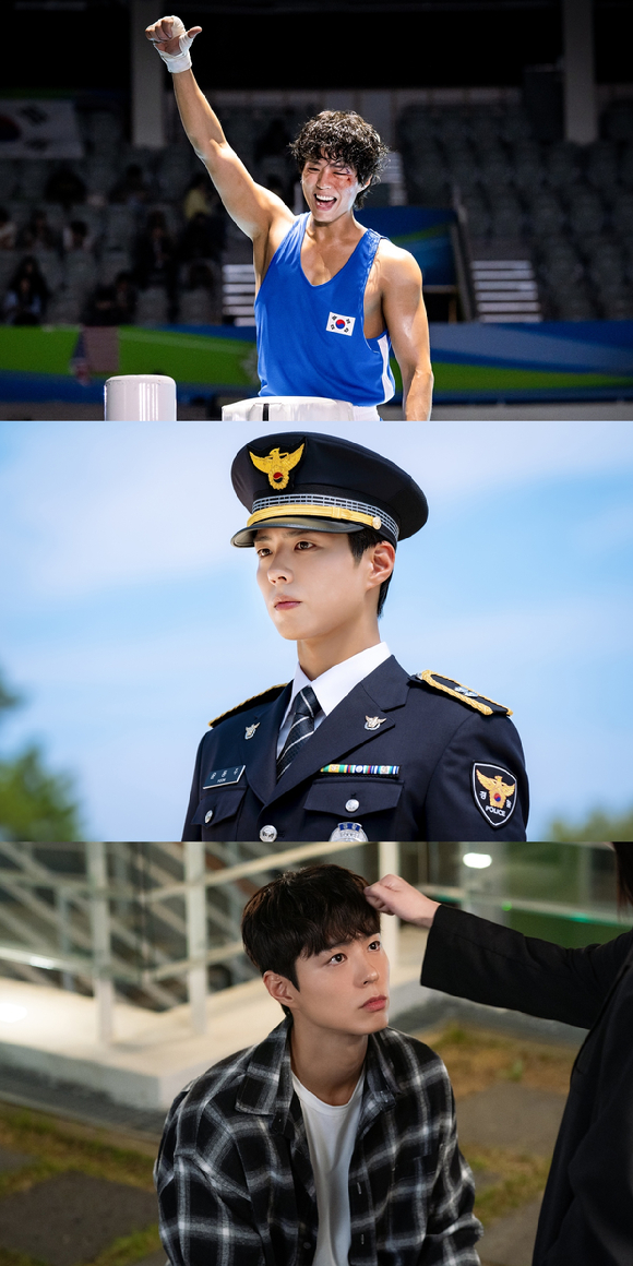 배우 박보검이 JTBC 토일드라마 '굿보이'에서 열연하고 있다. [사진=SLL, 스튜디오앤뉴, 드라마하우스스튜디오]