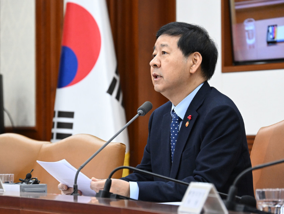 구윤철 부총리 겸 재정경제부 장관이 29일 서울 종로구 정부서울청사에서 열린 확대 거시경제금융회의에서 발언하고 있다. [사진=재정경제부]