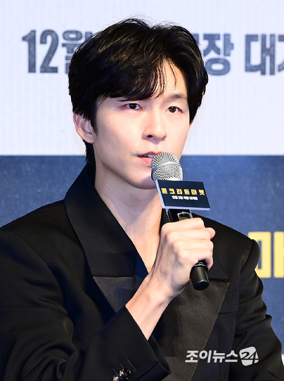 배우 홍경이 1일 오후 서울 송파구 롯데시네마 월드타워점에서 열린 영화 '콘크리트 마켓'(감독 홍기원) 언론시사회에 참석하고 있다. [사진=정소희 기자]