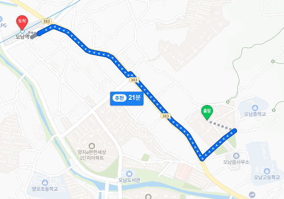 경기 남양주시 오남읍에 들어서는 '오남역 서희스타힐스 여의재 1단지' 부지. [사진=네이버지도]