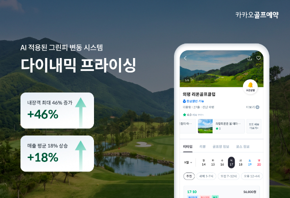 카카오골프예약, AI 적용한 '다이내믹 프라이싱' 도입