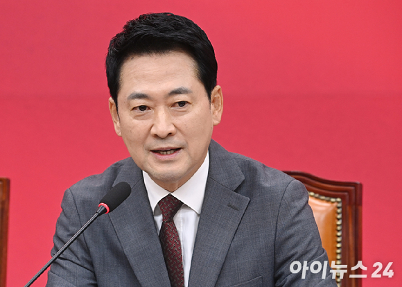 장동혁 국민의힘 당대표가 31일 서울 여의도 국회에서 열린 최고위원회의에서 발언하고 있다. [사진=곽영래 기자]