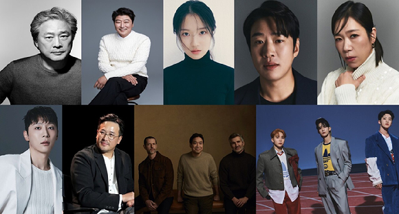 박찬욱, 송강호, 김혜윤, 안재홍, 염혜란, 신현수, 증국상, '삼체' 작가(데이비드 베니오프, 알렉산더 우, D.B 와이스), 부석순 [사진=각 소속사]