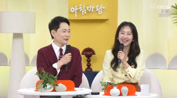이영호 아나운서가 박철규 아나운서를 대신해 '아침마당'에 출연했다. [사진=KBS 방송화면 캡]