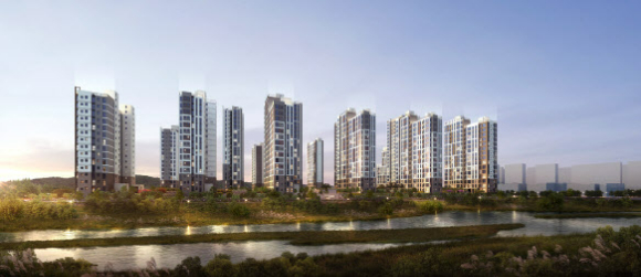 갑천2 트리풀시티 엘리프 투시도. [사진=계룡건설 제공]