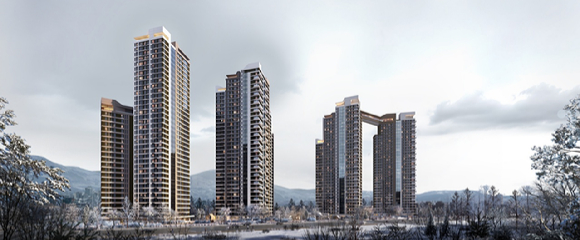 부산 사직5구역 재개발사업 투시도 [사진=현대건설]