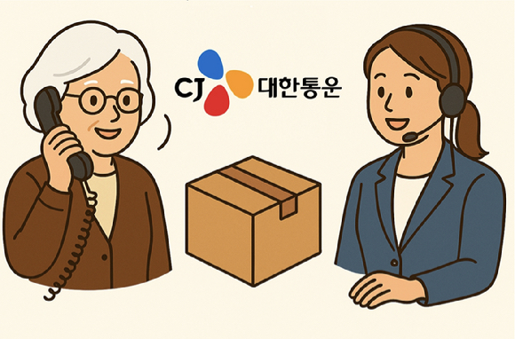 CJ대한통운은 노년층 고객을 위한 '시니어 전용 택배 접수 전화 서비스'를 시작한다. [사진=CJ대한통운]