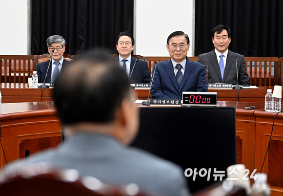 7일 오후 서울 여의도 국회에서 정보위원회 전체회의가 열리고 있다. [사진=곽영래 기자]