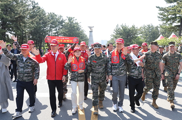 오천 해병의거리 및 해병대 제1사단 내에서 '포항 해병대문화 축제'가 열리고 있다. [사진=포항시청]