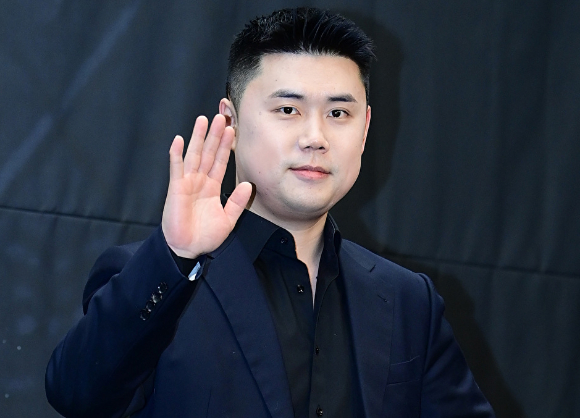 '나폴리 맛피아' 권성준 셰프가 30일 오후 서울 마포구 상암동 스탠포드호텔에서 열린 MBN K-베이커리 서바이벌 '천하제빵' 제작발표회에 참석하고 있다. [사진=정소희 기자]