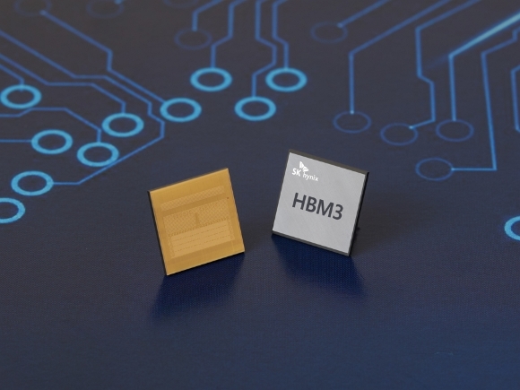 SK하이닉스가 업계 최초로 개발한 HBM3 D램 [사진=SK하이닉스]