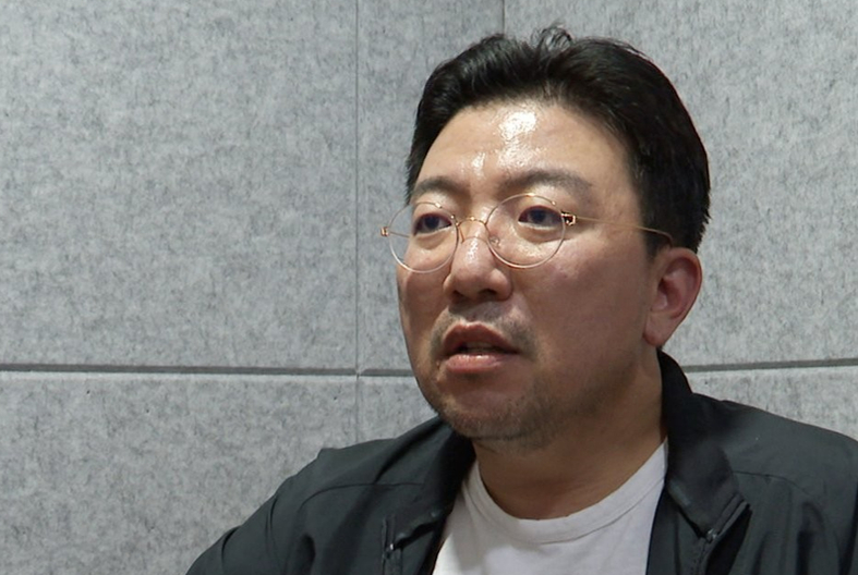 SG(소시에테제네랄)증권발 폭락 사태와 관련 검찰에 입건된 H투자컨설팅업체 라덕연 대표가 지난 2023년 5월 2일 서울시내에서 연합뉴스TV와 인터뷰를 하고 있다. 2023.5.2 [연합뉴스TV 제공. 재판매 및 DB금지] [사진=연합뉴스]