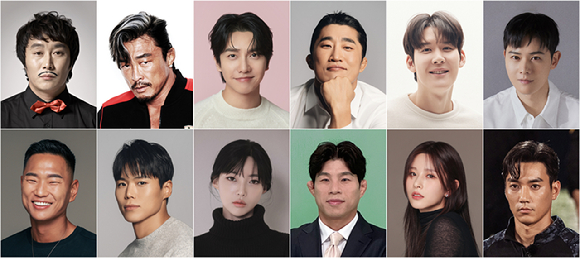 '생존왕'에 출연하는 김병만x추성훈x이승기x김동현x박태환x김동준x정대세x아모띠x김민지x정지현x박하얀x강민호 [사진=각 소속사 ]