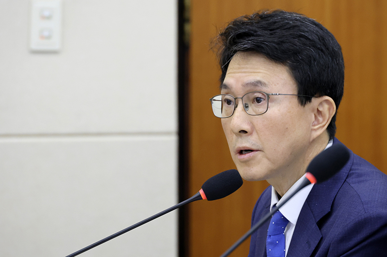 박종원 한미전략투자공사 사장이 20일 국회 재정경제기획위원회에서 열린 한국수출입은행 등에 대한 국정감사에서 의원 질의에 답하고 있다. 2026.10.20 [사진=연합뉴스]