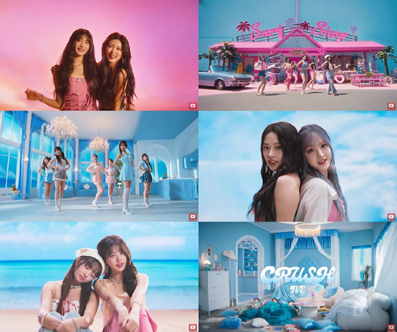 아이브 신곡 '크러쉬' 단체 이미지. [사진=스타쉽엔터테인먼트]