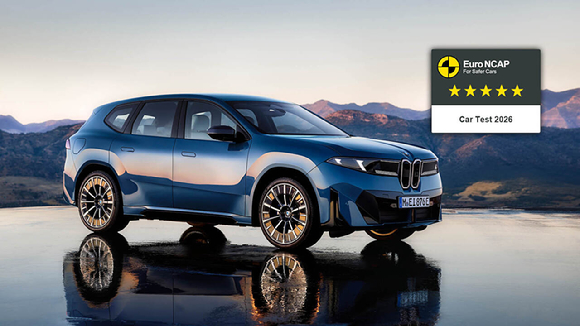 더 뉴 BMW iX3가 유럽의 신차 안전도 평가 프로그램인 '유로 NCAP'의 최신 안전성 평가에서 최고 등급인 별 5개를 획득했다. [사진=BMW 코리아]