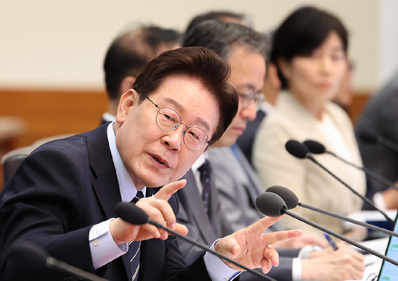 이재명 대통령이 20일 청와대에서 열린 국무회의 겸 비상경제점검회의에서 발언하고 있다. 2026.5.20 [사진=연합뉴스]