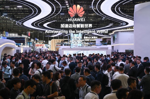 MWC 상하이 2025 화웨이 부스 모습. [사진=한국화웨이]
