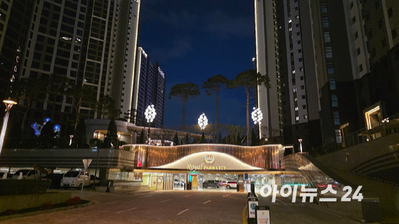 신검단 로열파크씨티Ⅱ 기차. [사진=이수현 기자]