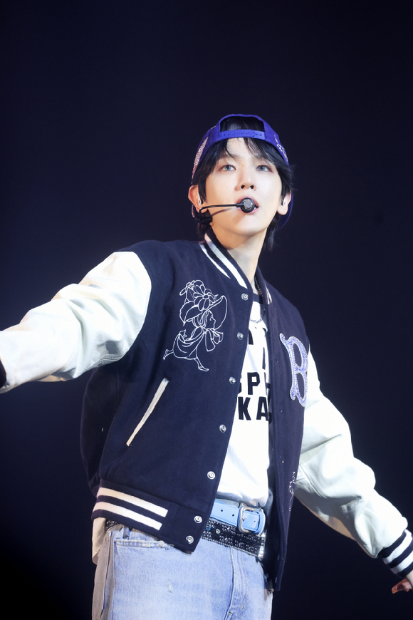 백현이 미국 라스베이거스 공연을 개최하고 현지 팬들을 만나고 있다. [사진=INB100]