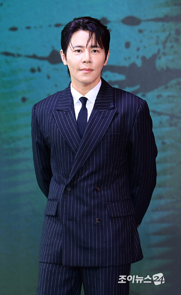 배우 이규형이 20일 오전 서울 마포구 호텔 나루 서울 엠갤러리에서 열린 넷플릭스 시리즈 '들쥐' 제작발표회에 참석하고 있다. [사진=정소희 기자]
