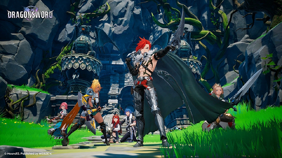 왼쪽부터 장윤진 드래곤소드 PD, 곽노찬 크리에이티브 디렉터(CD), 박정식 하운드13 대표. [사진=웹젠]