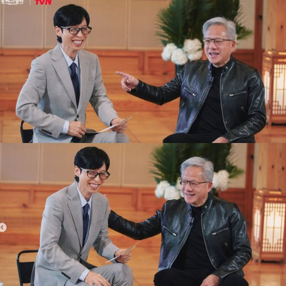 젠슨 황, '유퀴즈' 녹화 완료⋯'골든' 댄스까지 "어제 못 간 3차 노래방"