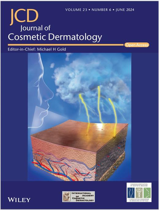 이지템연구소의 논문이 실린 'Journal of Cosmetic Dermatology' 6월호 표지 [사진=이지템]