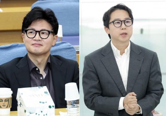 한동훈 무소속 의원, 장예찬 전 여의도연구원 부원장 [사진=연합뉴스, 국민의힘]