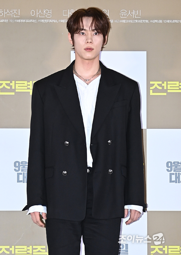 배우 윤서빈이 5일 오후 서울 롯데시네마 월드타워점에서 열린 영화 '전력질주' 언론시사회에서 포토타임을 갖고 있다. [사진=곽영래 기자]