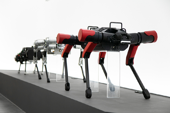 에이딘로보틱스가 자체 개발한 사족보행 로봇 AIDIN 시리즈 [사진=에이딘로보틱스]