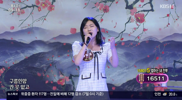 송별이가 KBS 1TV '아침마당'에 출연했다. [사진=KBS 1TV]