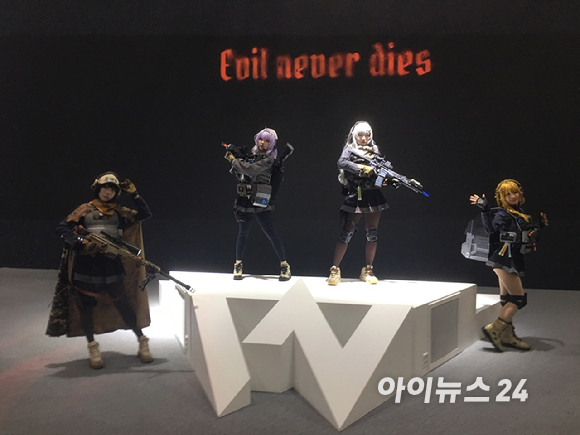 지스타 2025 메인 스폰서를 맡은 엔씨소프트 부스. [사진=문영수 기자]