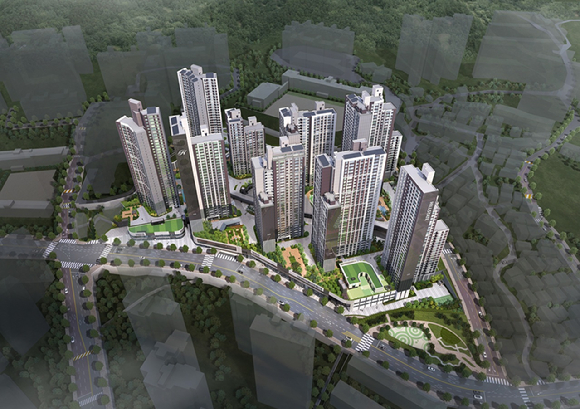 힐스테이트 사직아시아드 조감도. [사진=현대건설]