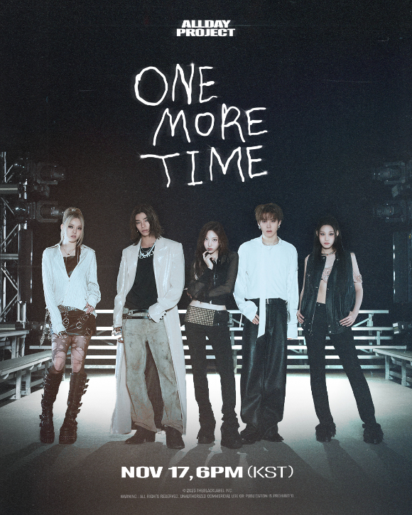 올데이 프로젝트 'ONE MORE TIME' 포스터 [사진=더블랙레이블]