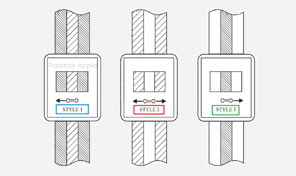 애플 스마트워치 밴드 색상 변경 특허 [사진=페이턴틀리 애플]