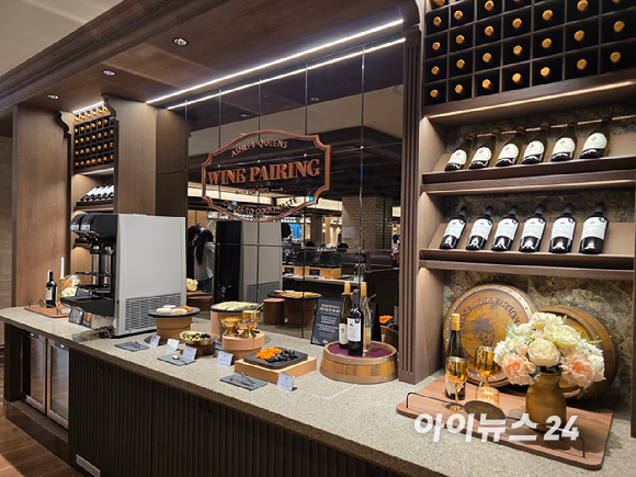 애슐리퀸즈 그랜드NC송파점의 라이브누들 코너. [사진=구서윤 기자]