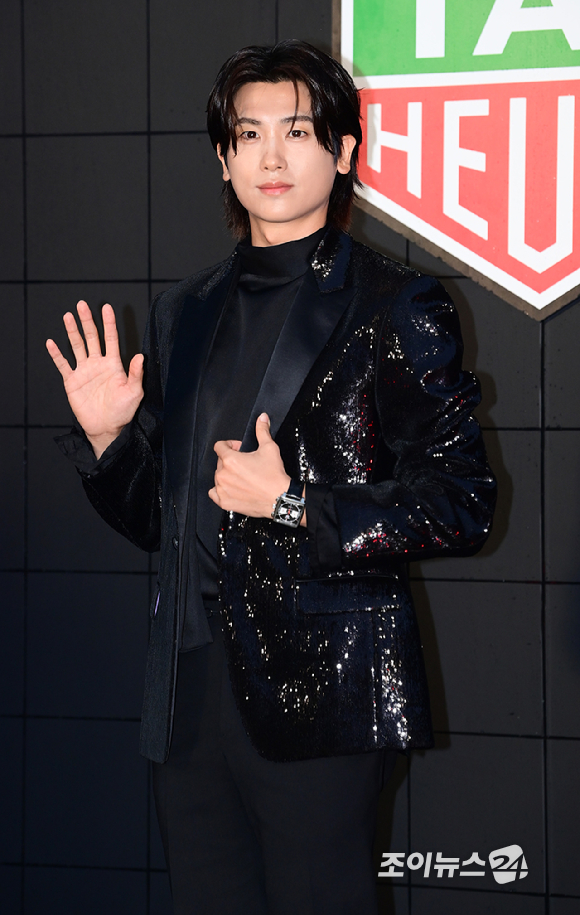 배우 박형식이 25일 오후 서울 마포구 문화비축기지에서 열린 태그호이어 갈라 디너 이벤트 기념 행사에 참석하고 있다. [사진=정소희 기자]