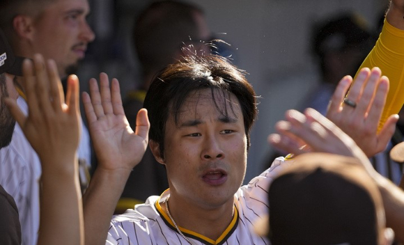 MLB 샌디에이고에서 뛰고 있는 김하성이 24일(한국시간) 열린 캔자스시티와 시범경기에서 1안타 2도루 1득점을 기록했다. [사진=뉴시스]