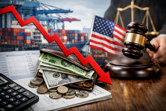 도널드 트럼프 미국 대통령의 관세 정책을 둘러싼 미국 대법원의 위법 판결이 나오면서 국내 산업계와 금융시장에 미칠 파장에 관심이 쏟아지고 있다. 사진은 AI 생성 이미지로, 본 기사 내용과 무관. [사진=챗GPT]