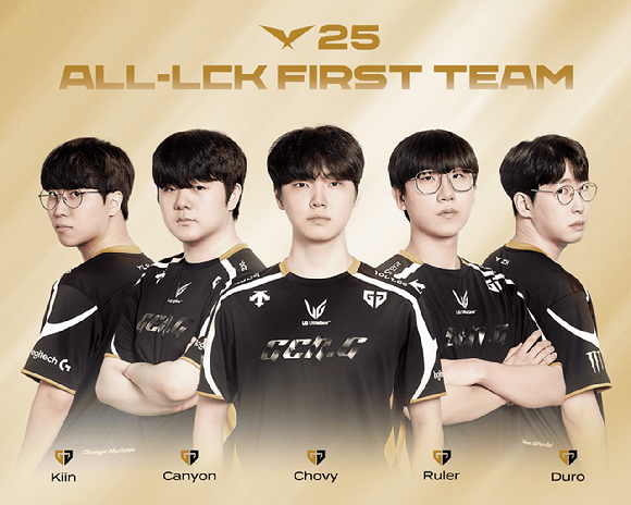 2025 LCK 퍼스트 팀에 선정된 젠지. [사진=라이엇게임즈]